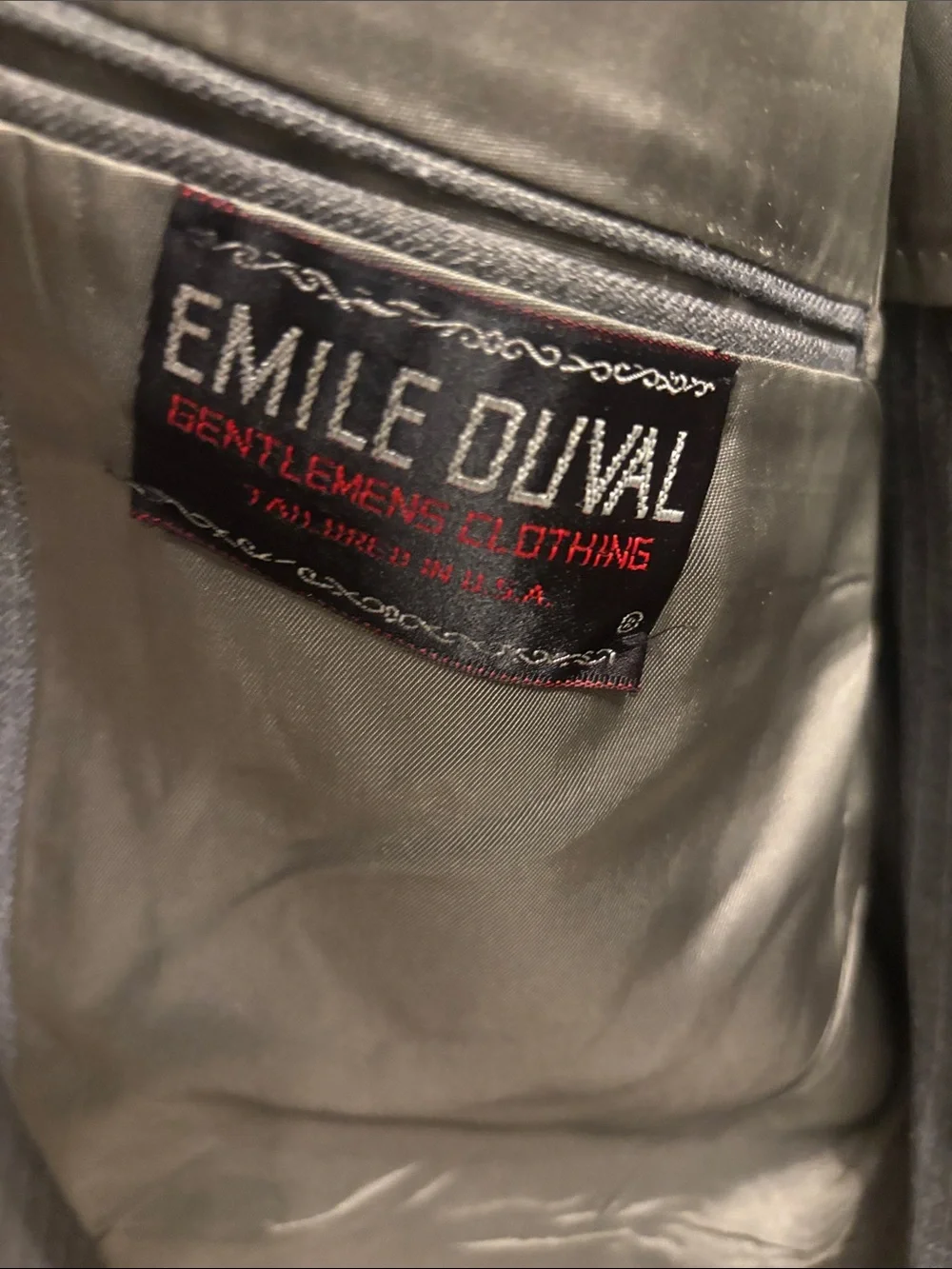 Emile Duval Gray Pinstripe Suit Jacket and Trousers - Classic Tailored Look